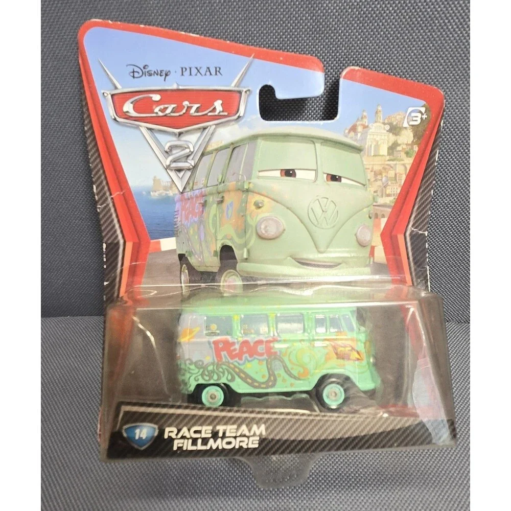 Disney Pixar Cars Fillmore Diecast Lot of 3 - Mattel 1:55 Race Team